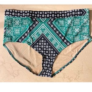 Cacique Handkerchief High Waisted Bikini Bottoms